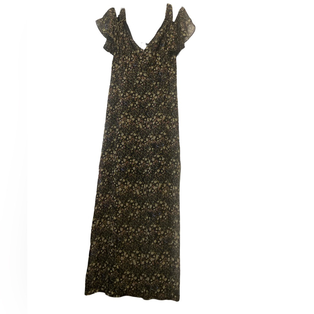 Floral Black Maxi Dress
